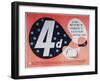 4D Is the Minimum Foreign Postage Rate-Leonard Beaumont-Framed Art Print
