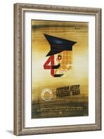 4D Minimum Foreign Letter Postage Rate-Kenneth Bromfield-Framed Art Print