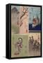 4ème vue : Kanagawa ; 5ème vue : Hodogaya ; 6ème : Totsuka ; 7ème vue : Fujisawa ; 8ème vue :-Ando Hiroshige-Framed Stretched Canvas