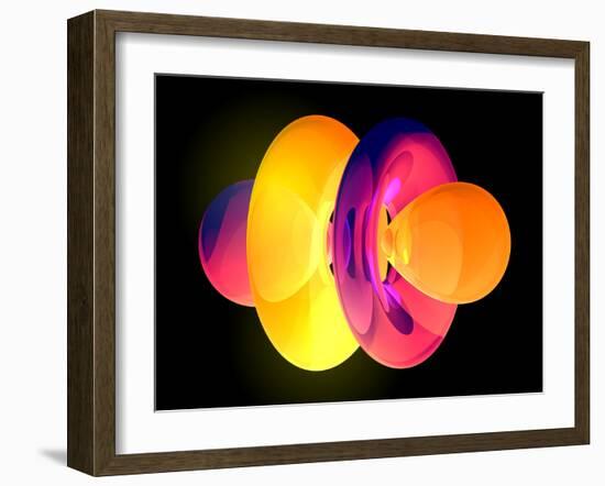 4fz3 Electron Orbital-Laguna Design-Framed Photographic Print