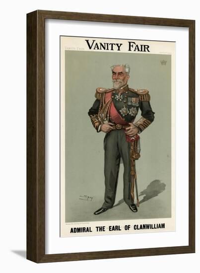 4th Earl Clanwilliam, Vanity Fair-Leslie Ward-Framed Art Print