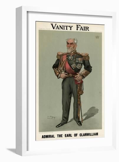 4th Earl Clanwilliam, Vanity Fair-Leslie Ward-Framed Art Print