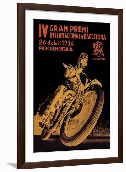 4th International Barcelona Grand Prix-null-Framed Art Print