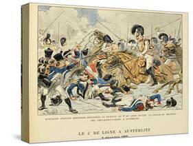 4th Line Infantry in Austerlitz, Dec. 2, 1805, from the Book 'Les Heros Du Siecle'-Louis Bombled-Stretched Canvas