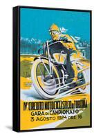 4th Motorcycle Circuit of Tortona-null-Framed Stretched Canvas