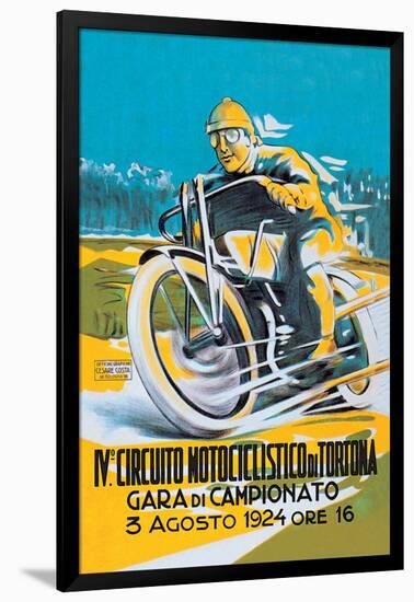 4th Motorcycle Circuit of Tortona-null-Framed Art Print