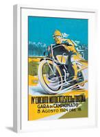 4th Motorcycle Circuit of Tortona-null-Framed Art Print