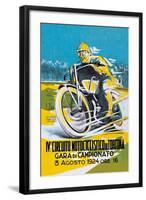 4th Motorcycle Circuit of Tortona-null-Framed Art Print