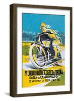 4th Motorcycle Circuit of Tortona-null-Framed Art Print