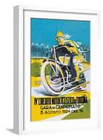 4th Motorcycle Circuit of Tortona-null-Framed Art Print