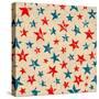 4th of July, American Independence Day Pattern-Allies Interactive-Stretched Canvas