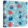 4th of July, American Independence Day Pattern-Allies Interactive-Stretched Canvas