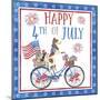 4th of July Dogs on Bike-Jean Plout-Mounted Giclee Print