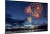 4th of July Fireworks over Whitefish Lake in Whitefish, Montana-Chuck Haney-Mounted Photographic Print