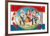 4th of July Greetings, Child Fife and Drum Corps-null-Framed Premium Giclee Print
