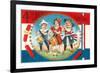 4th of July Greetings, Child Fife and Drum Corps-null-Framed Art Print