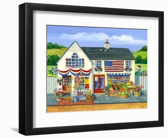 4th of July Market-Geraldine Aikman-Framed Giclee Print