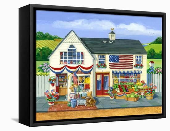 4th of July Market-Geraldine Aikman-Framed Stretched Canvas