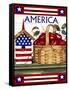4th of July-Laurie Korsgaden-Framed Stretched Canvas
