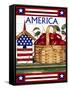 4th of July-Laurie Korsgaden-Framed Stretched Canvas