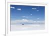 4Wd in the Moiddle of Salar De Uyuni, Salt Flat in Bolivia-zanskar-Framed Photographic Print