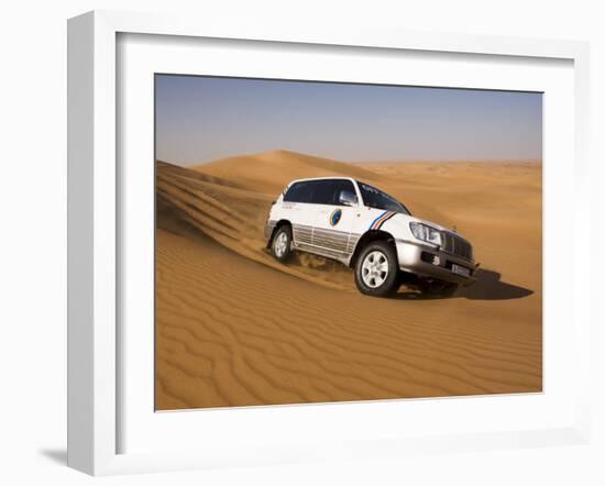 4X4 Dune-Bashing, Dubai, United Arab Emirates, Middle East-Gavin Hellier-Framed Photographic Print