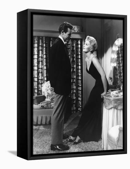 5 AGAINST THE HOUSE, 1955 directed by PHIL KARLSON with Guy Madison and Kim Novak (b/w photo)-null-Framed Stretched Canvas