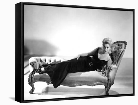 5 AGAINST THE HOUSE, 1955 directed by PHIL KARLSON with Kim Novak (b/w photo)-null-Framed Stretched Canvas