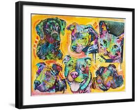 5 Dogs and a Cat-Dean Russo-Framed Giclee Print