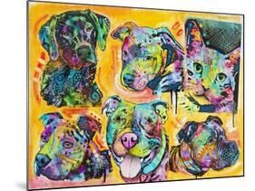 5 Dogs and a Cat-Dean Russo-Mounted Giclee Print