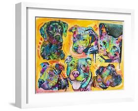 5 Dogs and a Cat-Dean Russo-Framed Giclee Print