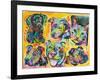 5 Dogs and a Cat-Dean Russo-Framed Giclee Print