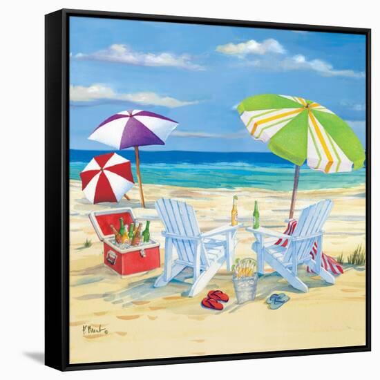 5 o'clock Beach I-Paul Brent-Framed Stretched Canvas