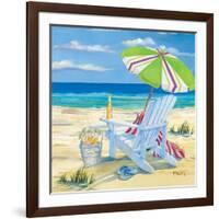 5 o'clock Beach II-Paul Brent-Framed Art Print