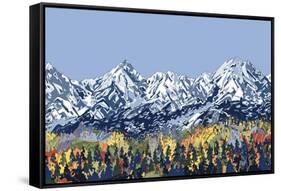 5 Peaks-HR-FM-Framed Stretched Canvas