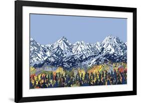 5 Peaks-HR-FM-Framed Art Print