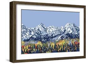 5 Peaks-HR-FM-Framed Art Print