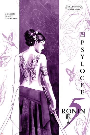 5 Ronin No.4 Cover: Psylocke-David Aja-Lamina Framed Poster