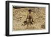 5 Year Old Migrant Shrimp-Picker Manuel in Front of a Pile of Oyster Shells-Lewis Wickes Hine-Framed Photographic Print