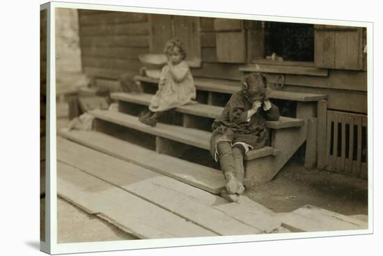 5 Year Old Olga Schubert Began Work About 5:00 A.M. Helping Her Mother in the Biloxi Canning Factor-Lewis Wickes Hine-Stretched Canvas