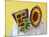50 Birthday Cake Decorations-null-Mounted Photographic Print