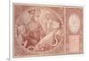 50 Crown Banknote of the Republic of Czechoslovakia, 1931-Alphonse Mucha-Framed Giclee Print