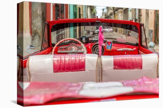 50’s Car, Havana-Richard Silver-Stretched Canvas