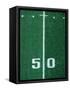 50 Yard Line American Football-Steven Sutton-Framed Stretched Canvas