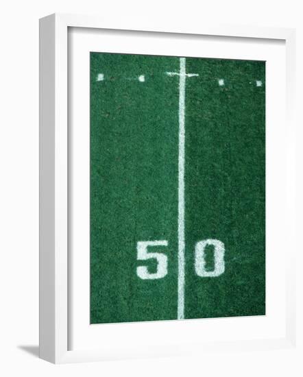 50 Yard Line American Football-Steven Sutton-Framed Photographic Print