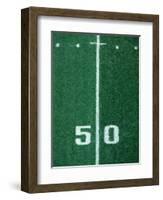 50 Yard Line American Football-Steven Sutton-Framed Photographic Print