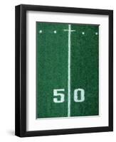 50 Yard Line American Football-Steven Sutton-Framed Photographic Print