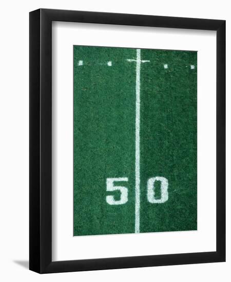 50 Yard Line American Football-Steven Sutton-Framed Photographic Print