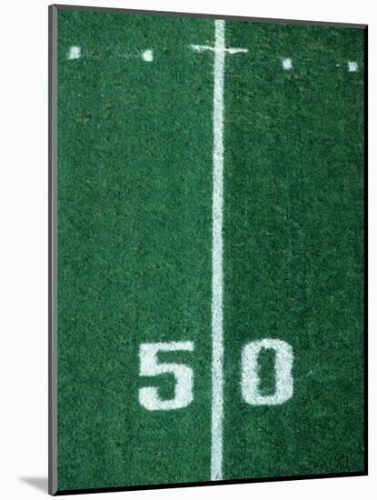 50 Yard Line American Football-Steven Sutton-Mounted Photographic Print