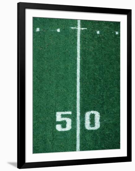 50 Yard Line American Football-Steven Sutton-Framed Photographic Print